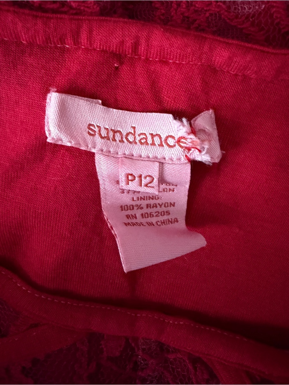 Sundance Raspberry Lace Midi Dress - Picture 2 of 4